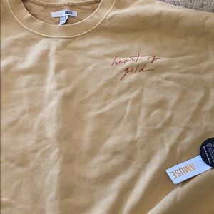 All sleeve “heart of gold” size s Amuse sold out